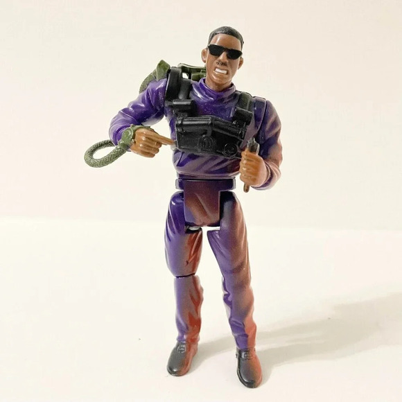 Vtg 1996 Men In Black Flame Blasting Jay Loose Action Figure Galoob - Picture 15 of 15